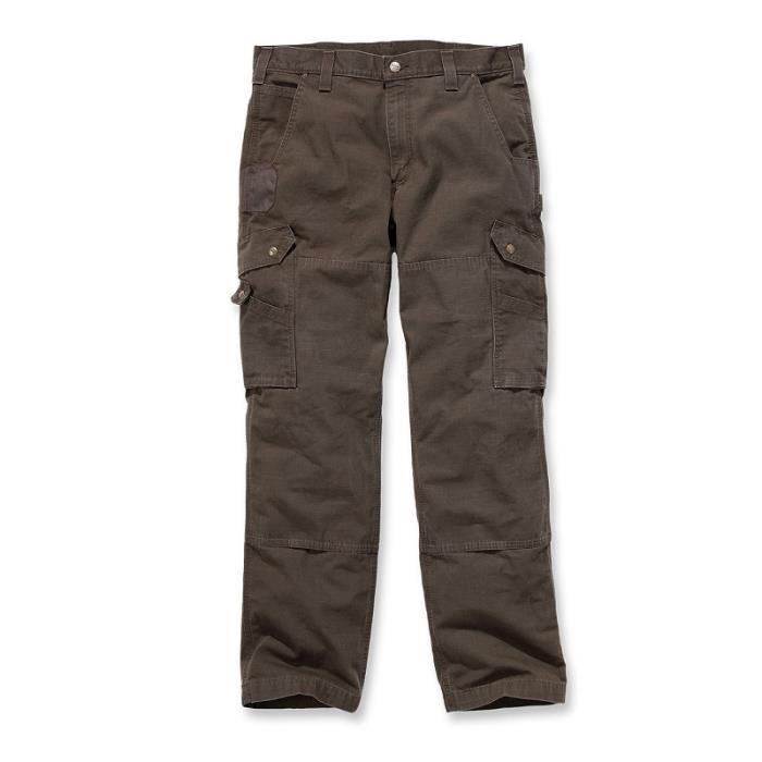 Pantalon CARGO 100% coton armé Ripstop avec renforts W28/L30 CARHARTT S1B342DFE2830 28 x 30 Marron Foncé