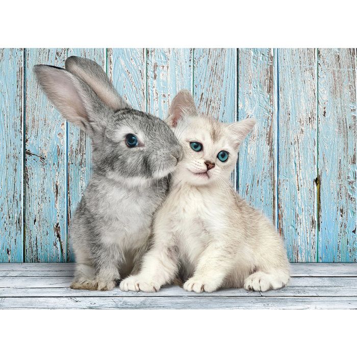 Clementoni - 500 pièces - Cat & bunny