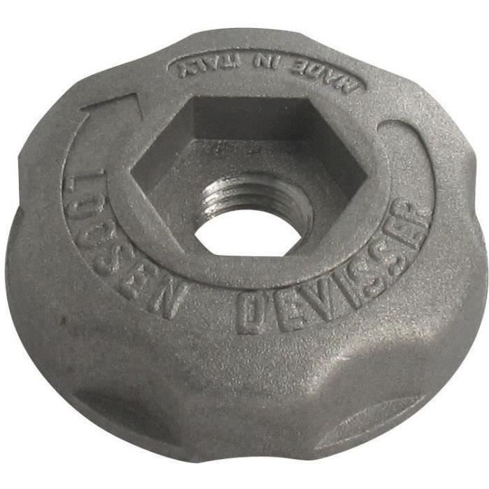 Écrou métal pas à gauche de rechange pour nos têtes fils nylon à bouton métal ARNETOLI MOTOR, TECOMEC