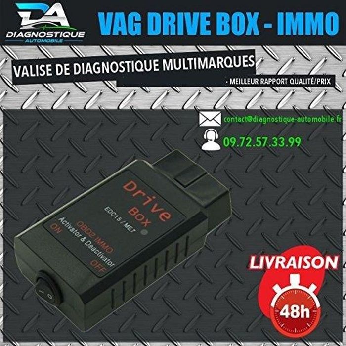 Mister Diagnostic® SUPPRESSION ANTI-DEMARRAGE AUDI SEAT VW VAG VALISE VAG DRIVE BOX immo off OBD2