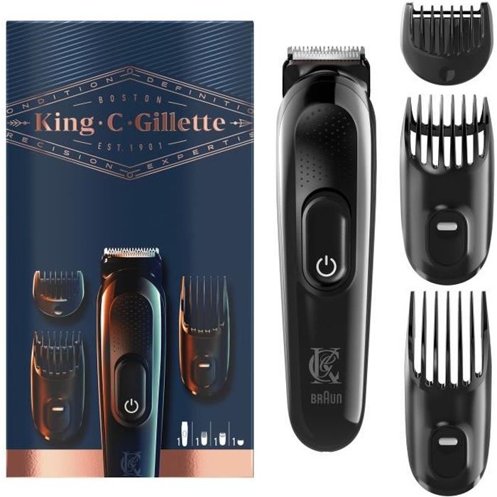 KING C. GILLETTE Kit Tondeuse à barbe