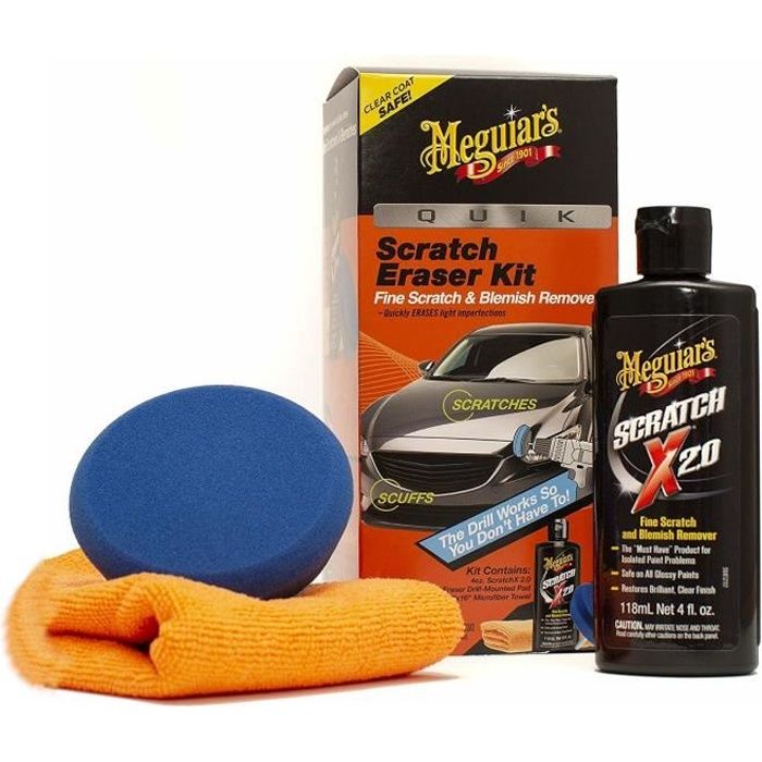 Meguiar's nettoyant anti-rayures (G190200Quik Scratch Eraser Kit)