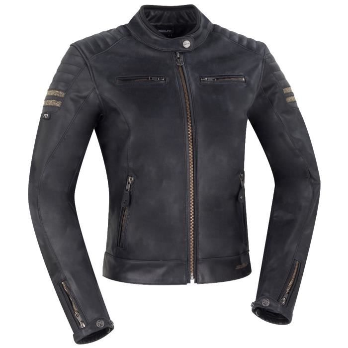 BLOUSON SEGURA LADY STRIPE CRYSTAL NOIR