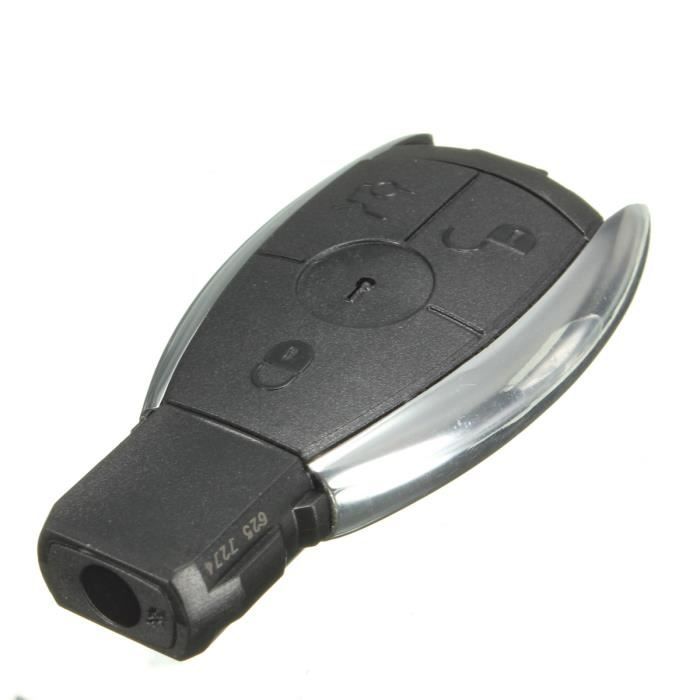 3 BOUTON COQUE CLÉ VIDE CHROME À DISTANCE FOB POUR MERCEDES-BENZ C E S B ML CLS