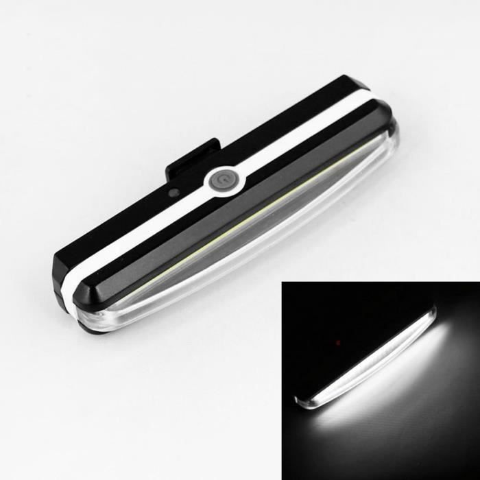 500mAh Feu arrière d'avertissement de sécurité de vélo 100x27x18mm pour tube de selle de 15 à 32 mm