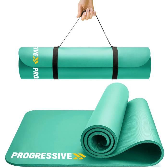 PROGRESSIVE Tapis de sol Tapis de sport Tapis de gymnastique Tapis de yoga en Mousse 183 cm x 60 cm x 1.2 cm Vert PRO120-GREEN