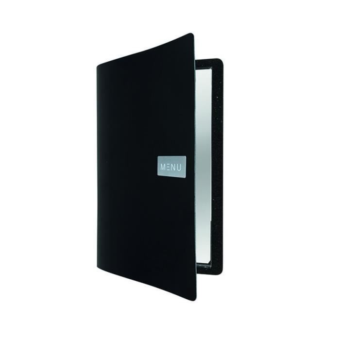 Protège-menu cuir noir ROYAL 0,5 Cuir