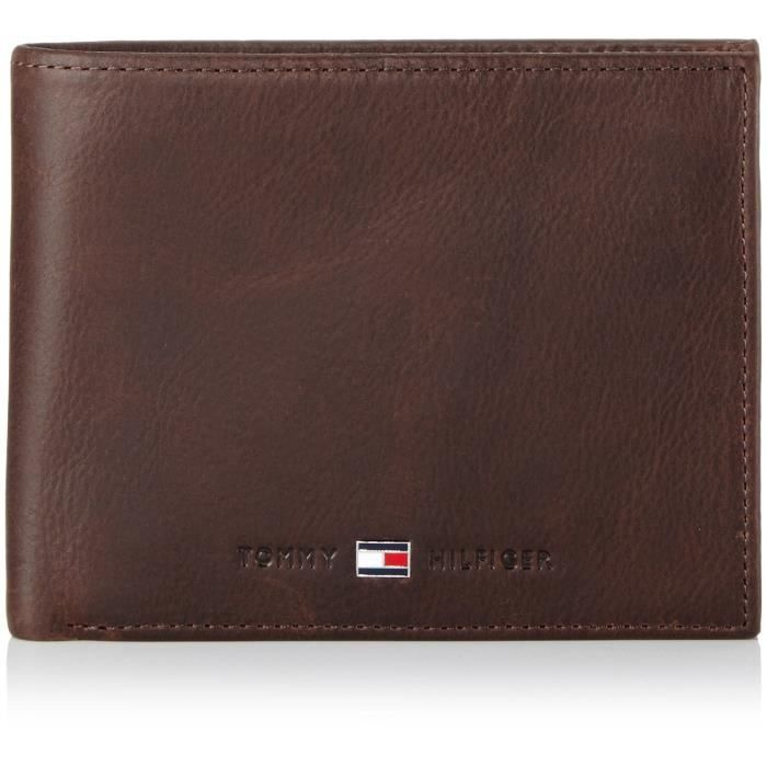 Tommy Hilfiger Johnson Trifold, Portefeuille Homme - Marron (Brown 204), 13x10x3 cm (B x H x T)
