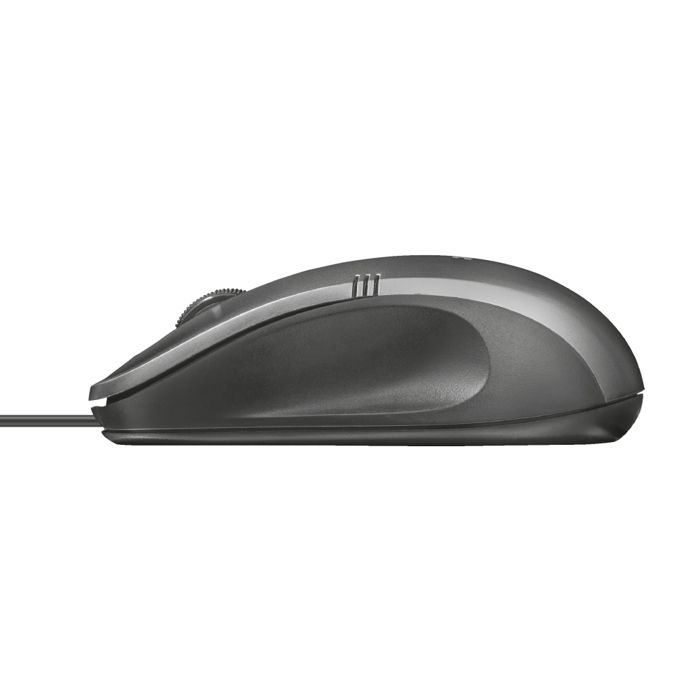 TRUST IVERO COMPACT Souris optique filaire - Noir/Gris