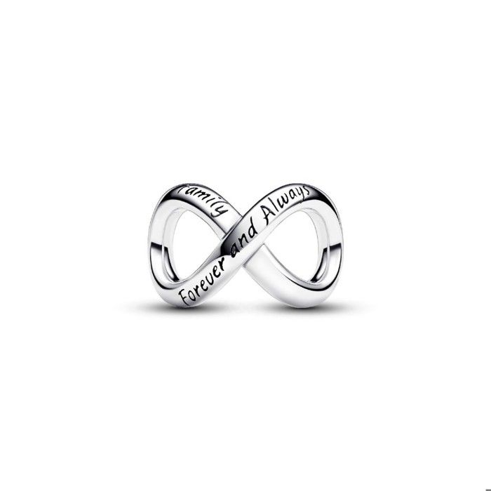 Charm - PANDORA - Symbole de l’Infini Forever & Always - Argent - Femme - Adulte Charm - PANDORA - Symbole de l’Infini Forever & Always - Argent - Femme - Adulte