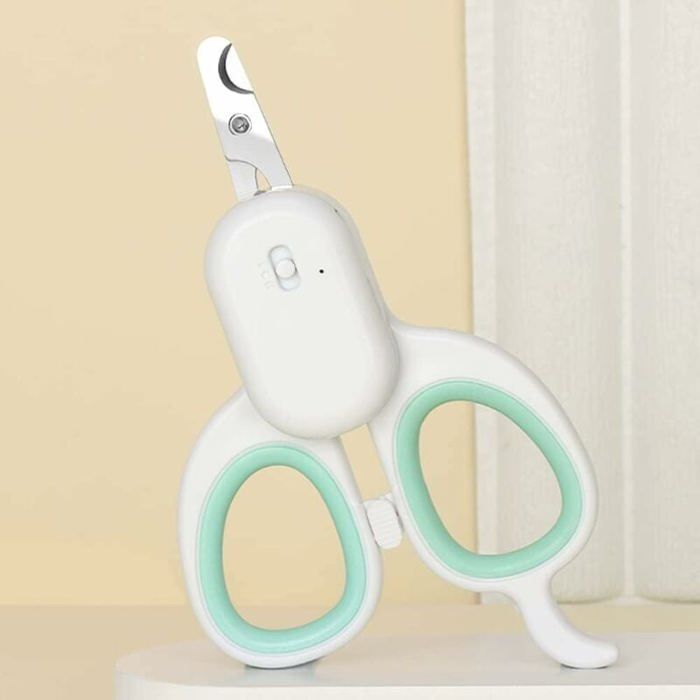 Meilleurs prix pour Coupe griffes pour chat coupe-ongles professionnels pour chiots ciseaux en acier inoxydable avec lumire LED et UV Vert Odipie