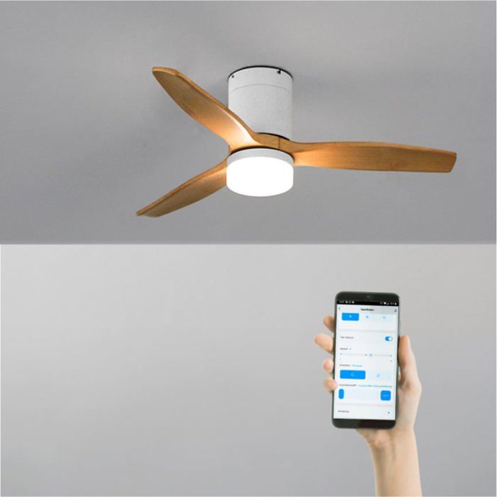Ventilateur de plafond - Create - Avec lumière - Silencieux - Fonction été/hiver - Wi-Fi