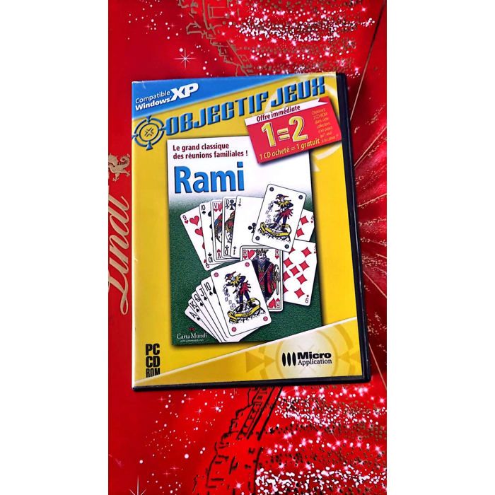 Micro Application Rami – Objectif Jeux – Jeu PC Cd-Rom – Cartes / Réflexion / Famille