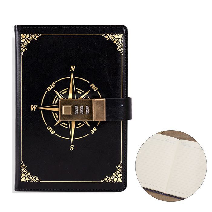 Carnet Organisateur A6 En Similicuir Avec Calculatrice - Agenda De Voyage, Poches Pour Cartes, Fermeture éclair - 12