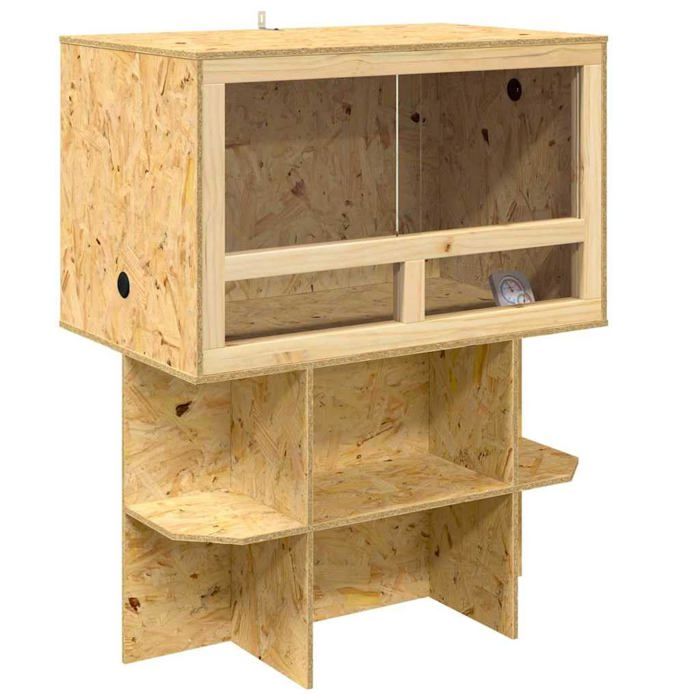 Terrarium OSB marron - vidaXL - 80x50x100 cm - 228 kg - Longue durée de vie - Beaucoup despace