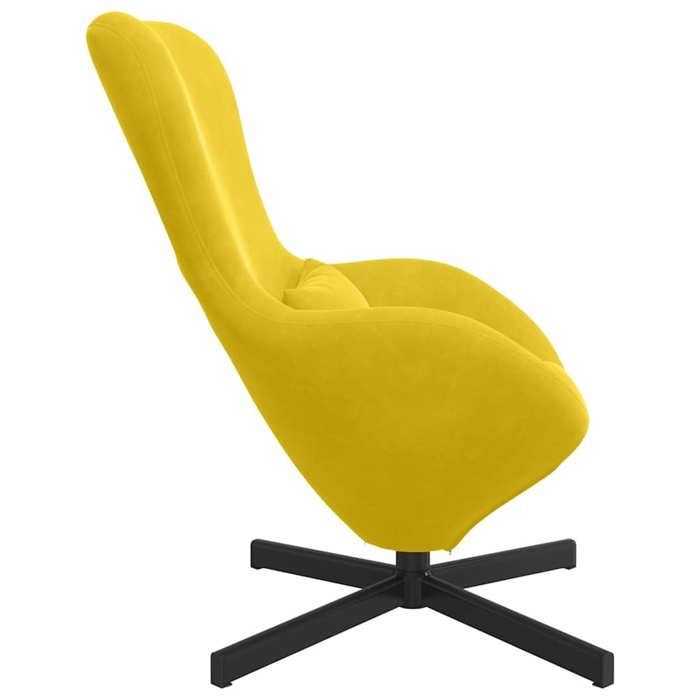 TOP 2026 Chaise œuf - 1 PLACE - Pour salon - Jaune 63x73x90 cm Velours FF86