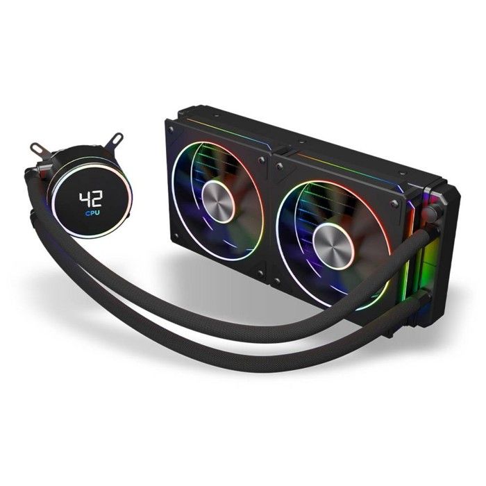 Zolyd Water Cooler Cpu Hyperflow Argb 240 Mm Preto Noir - vue 3