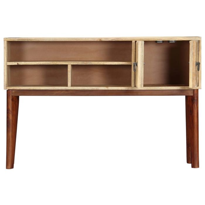 HOT SALE*Table console - SHELD - Armoire dentrée - Pour salon - 115x30x76cm Bois de manguier massif brut M4270987