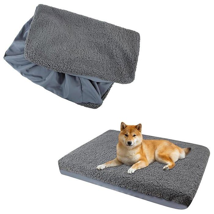 Housse de re pour lit de chien - Peluche douce ble imperméable housse pour matelas pour animaux de compagnie cou PROTECTION MATELAS