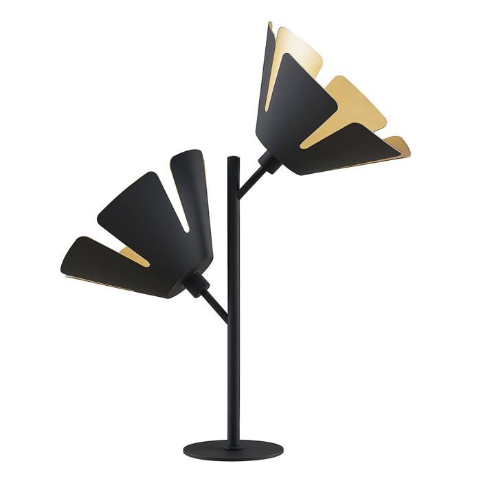 Lampe à poser - Lucande - lampe de chevet - - noir doré