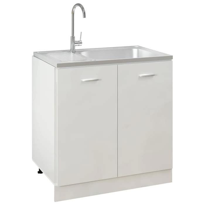 Magnifique Jeu dévier de cuisine et égouttoir argenté 800x500x155 mm inox - design polyvalent - pour maison - Argent 5.53 kg 2026_1
