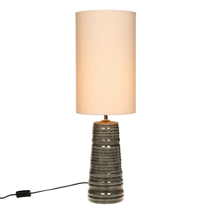 Lampe de table Tom 75 cm ardoise en céramique - Amadeus