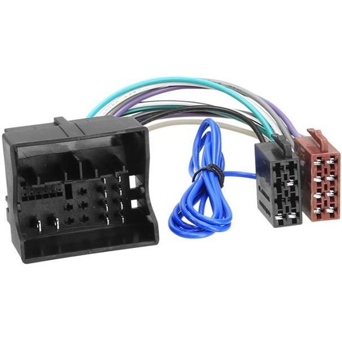 Faisceau autoradio Audi / Seat / Skoda / VW Quadlock plug > ISO