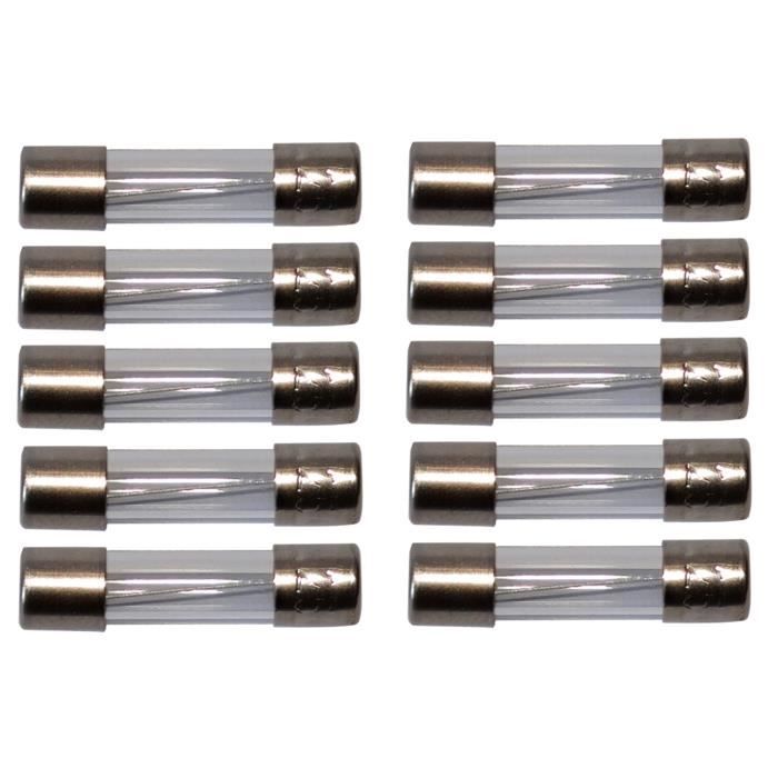 Fusibles Verre 5x20 Temporisés Lot De 10 Fusibles Verre Temporisés