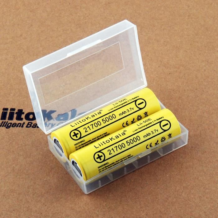 6 pièces (Lii-50E)--Batterie Li-ni 2020, 21700, 4800, 5000mah, 3.7v ...