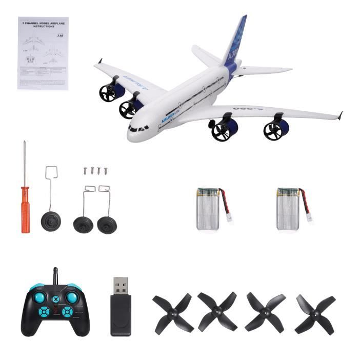 Planeur RC Épée Volante – Autopilote, 3 Vitesses, Mode Gestes Ou Manette – Bleu