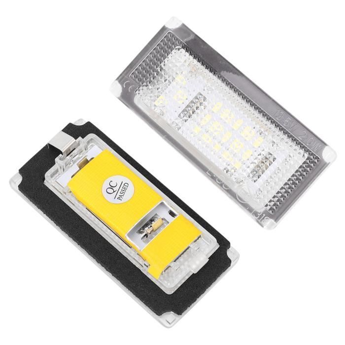 Lot 2 Éclairages LED Plaque D'Immatriculation Akozon - Super Luminosité Universelle Pour Voiture
