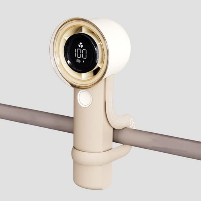 Ventilateur portable - AMOUNE - Turbo réglable - Batterie 3000 mAh - Rechargeable - Compact pour extérieur - Zgeer