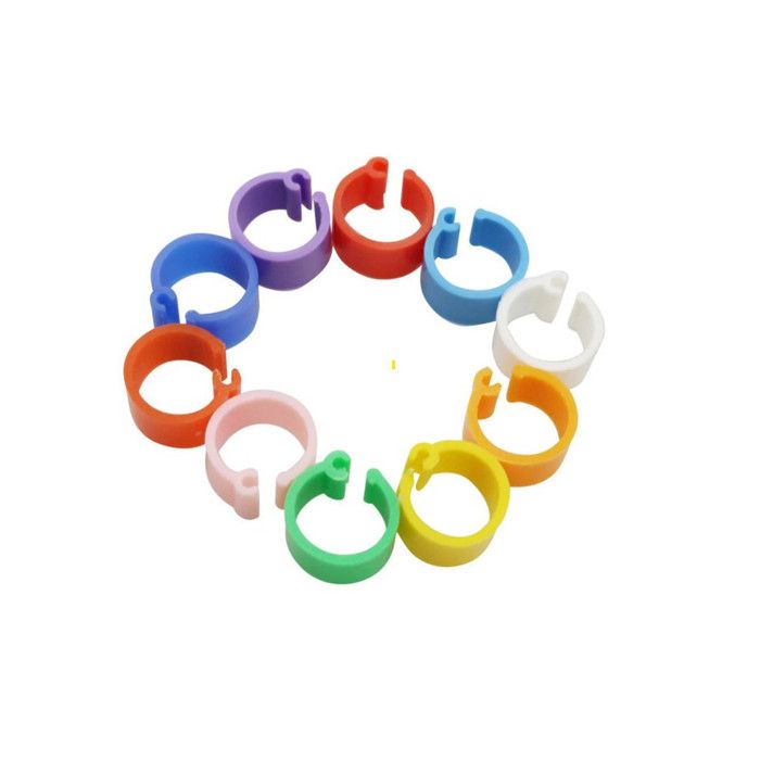 Meilleurs prix pour Bagues en plastique - ANIMALLPARADISE - 100 pièces - Ø 8mm - Multi-couleur - Pour pigeons