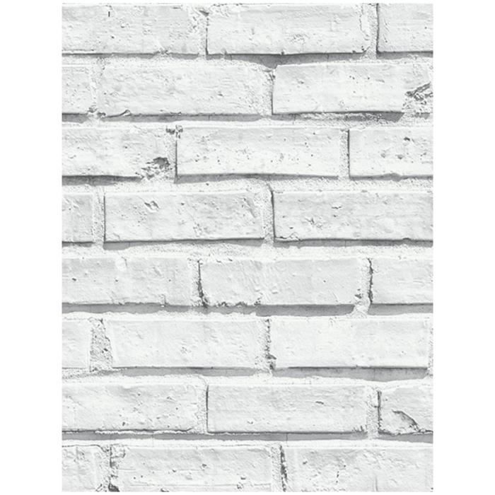 Blanc Brique Fond D Ecran Arthouse Cdiscount Bricolage