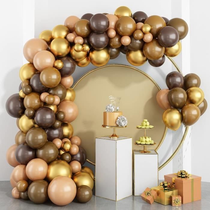Guirlande de ballons 20 ans anniversaire femme homme décorations blanc