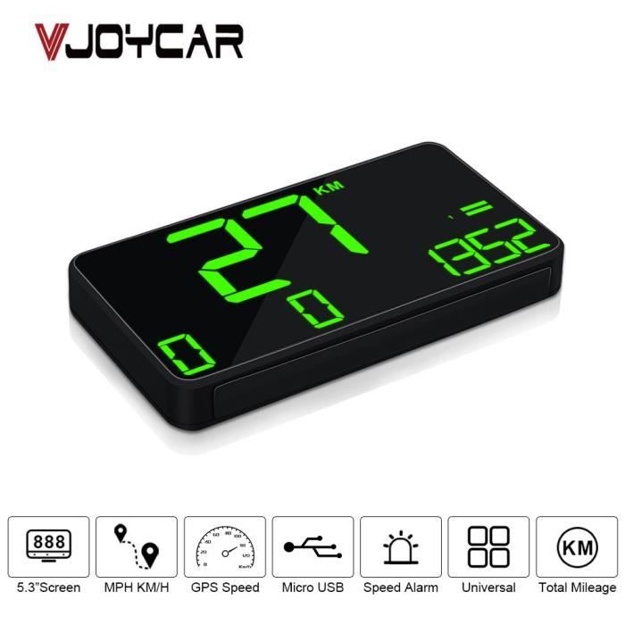 SinoTrack HUD Compteur de vitesse GPS numérique universel pour voiture Écran surdimensionné Grand écran LCD MPH Compteur de vitesse Alerte de fatigue Alerte de survitesse Boussole pour tous les