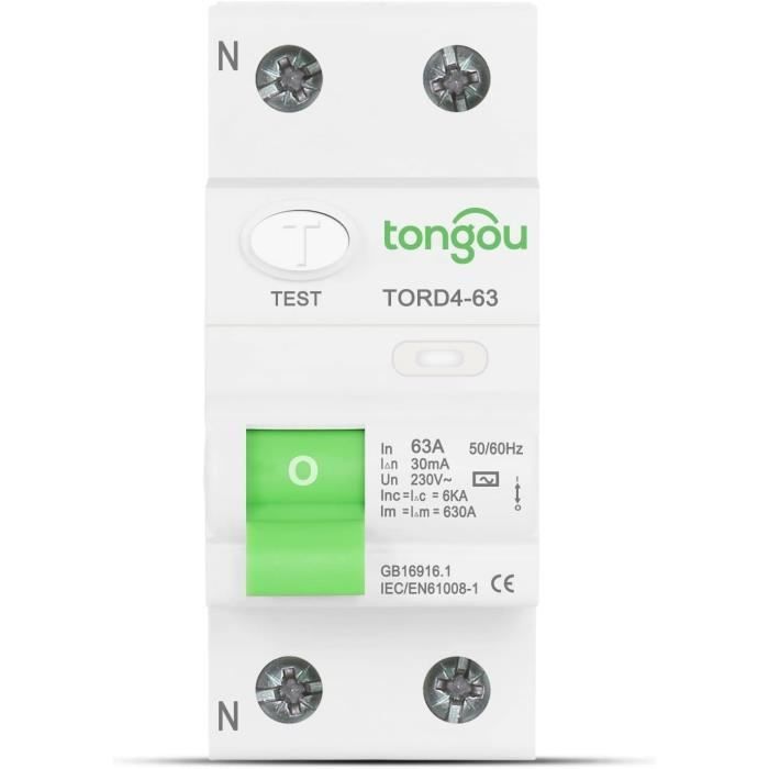 Disjoncteur différentiel 2P 16A C 0,03A Type AC DPN Vigi K A9D20616