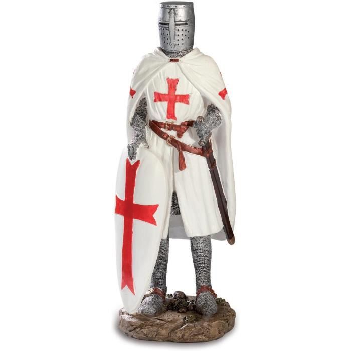 Statuette Chevalier Templier Evrard Des Barres Cdiscount Maison