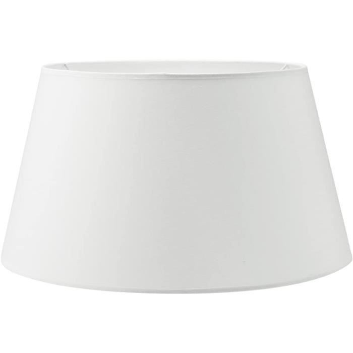 Abat-jour Conique Blanc Métal E27 – Design Moderne Pour Lampe De Table – Ambiance Chaleureuse Salon/chambre/bar