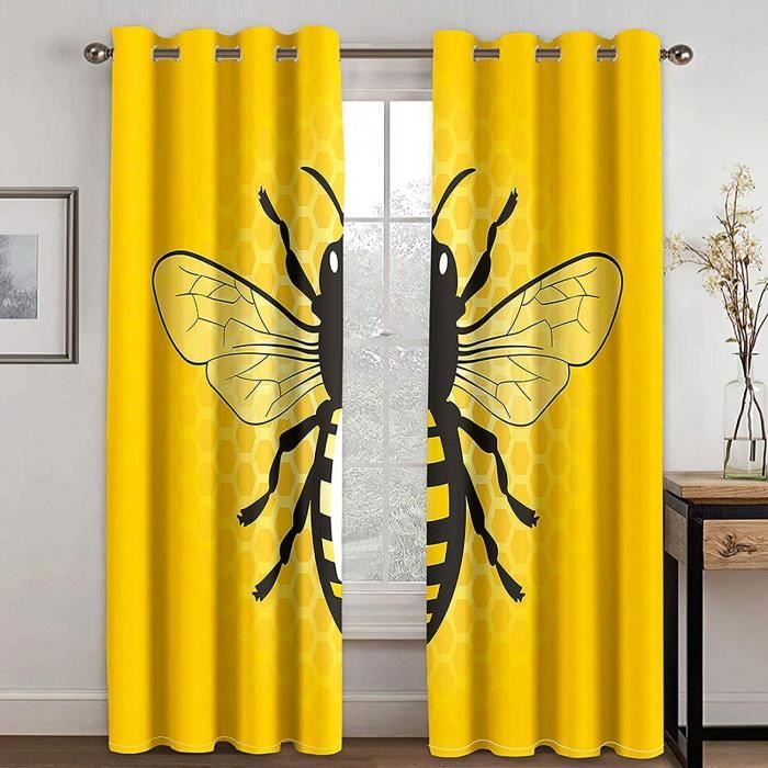 Rideaux Occultants 60x120cm - Blanc Dessin Animé Simple Soleil - Moderne Cuisine Chambre Salon