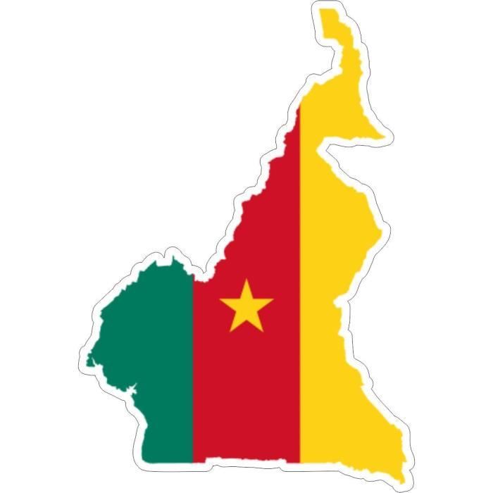Autocollant sticker adhesif voiture vinyle drapeau carte ghana