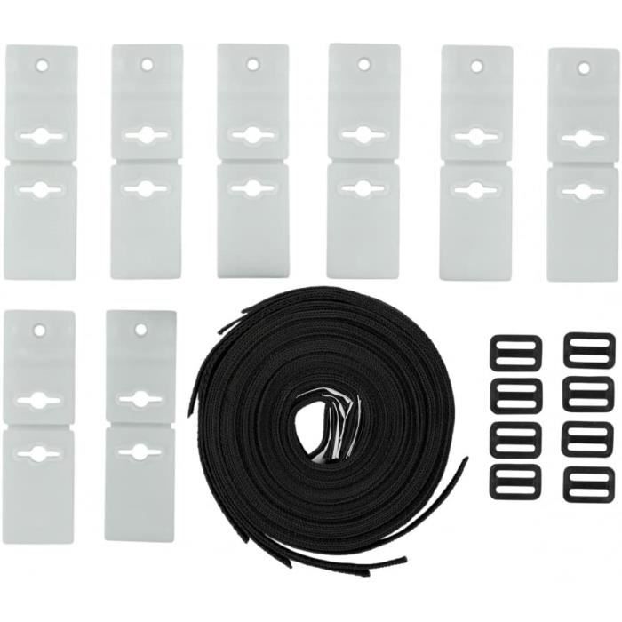 Lot De 6 Pinces à Bâche Pour Piscine Hors Sol - Inoxydables, Résistantes Au Vent, Avec Protections Anti-rayures, Pour Bords Jusqu'à 5.3 Cm