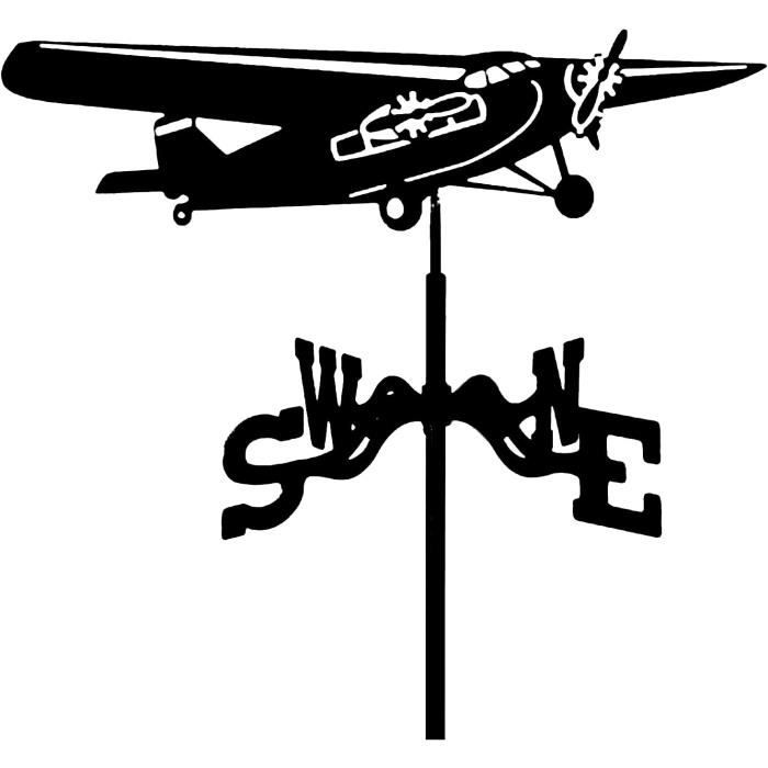 Girouette Aigle Noir Attraper Lapin Ornement Girouette Indicateur De Direction Du Vent Avec