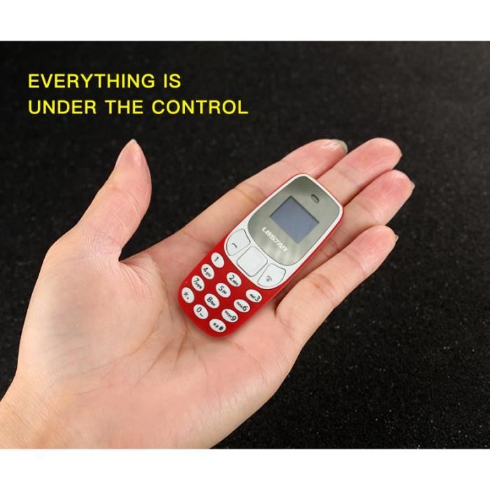 Miniature Faible Ridiation Mini Mobile Téléphone Mobile Lecteur de Musique  Bluetooth Dialer Changeur de Voix(Rouge) - Cdiscount Téléphonie