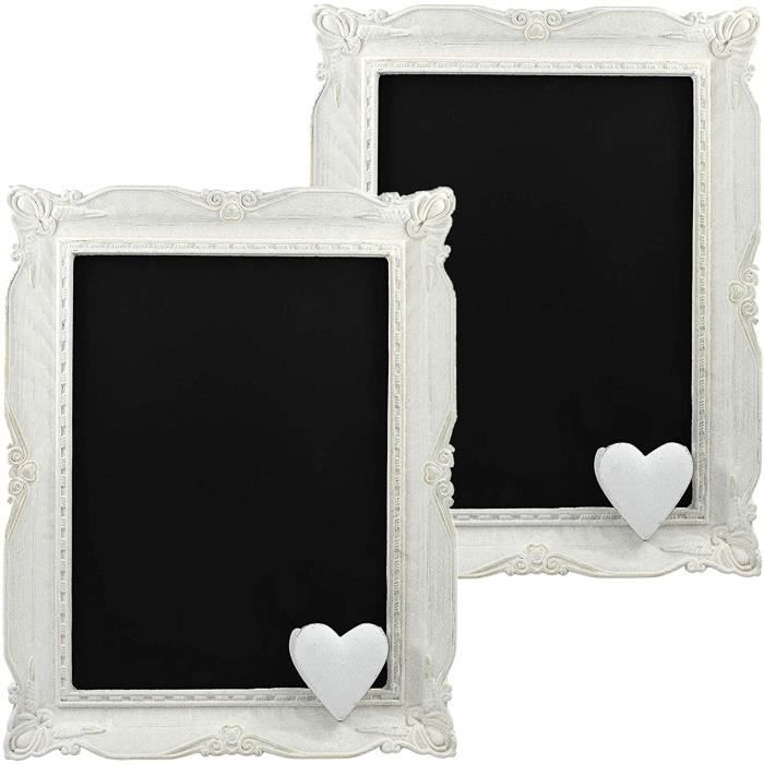 50 Mini Tableaux Noirs En Bois RXKFIGX - Ardoises Mémo Avec Clip Pour Décoration