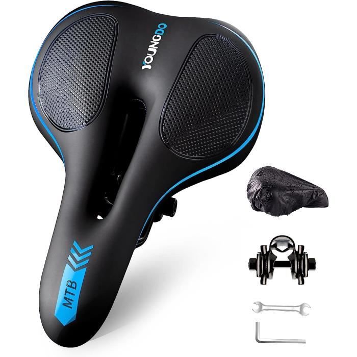 Selle Velo Vtt Confortable, Selle De Vélo Imperméable Avec 1 Housse De Pluie,  Selle Vélo Pour Vtt Trekking Vélo Pliant Etc[L145] - Cdiscount Sport