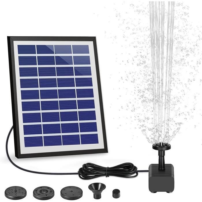 Pompe De Fontaine Solaire 5,5 W, Pompe De Bassin Solaire DIY Avec 10 Styles De Fontaines 98582726