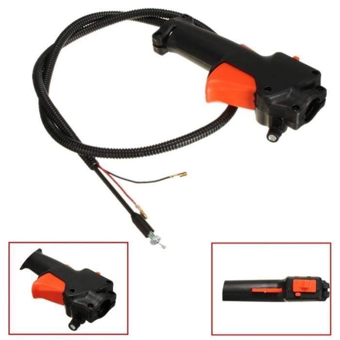 Câble D'accélérateur Avec Poignée Pour Débroussailleuse 26mm - Compatible Outils Multifonctions - Interrupteur Sécurité