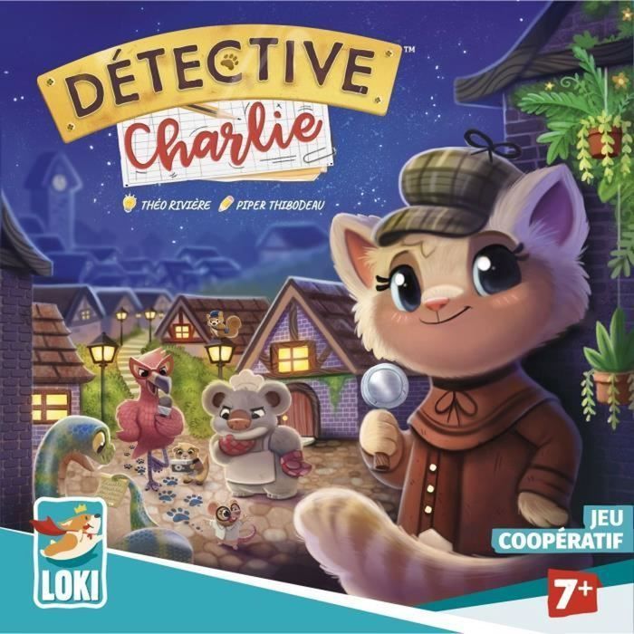 Jeu de société DETECTIVE CHARLIE - Enquêtes coopératives dès 7 ans - IELLO