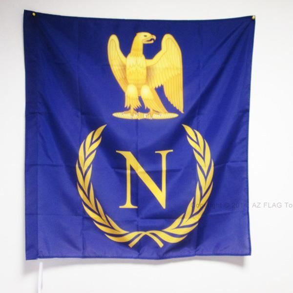 Drapeau Bouclier Napoléon Bonaparte 90x90cm Empire français Cdiscount